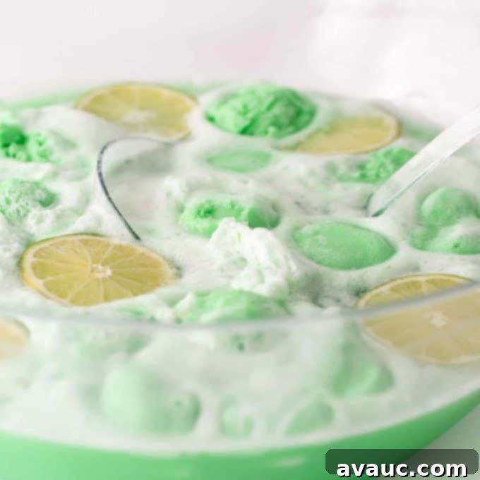 A large clear plastic punch bowl.