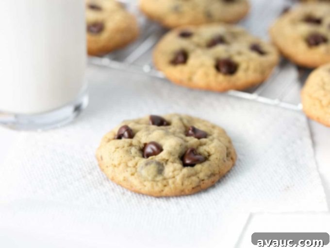 Chewy oatmeal chocolate chip cookies