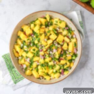 Sweet Heat Pineapple Jalapeño Salsa 11 Spicy Pineapple-Jalapeño Salsa in a bowl