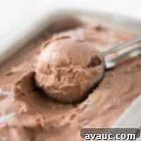 Effortless No-Churn Chocolate Indulgence 13 Finished Easy No-Churn Chocolate Ice Cream in a bowl