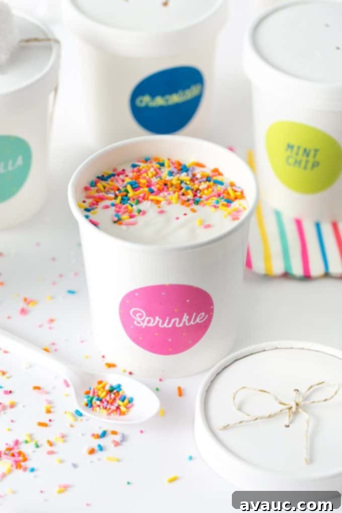 DIY Ice Cream Labels 3 Pink Sprinkle Printable Ice Cream Labels