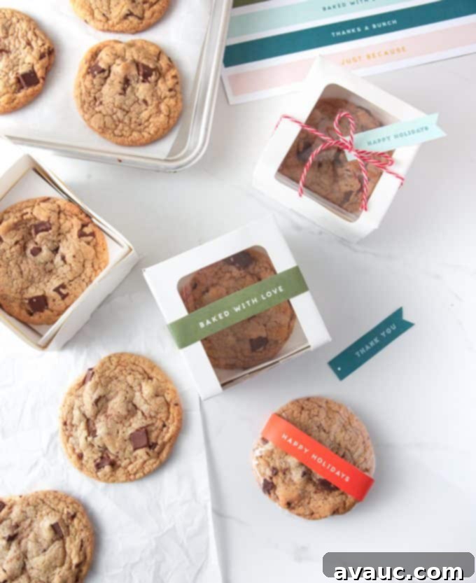 Panera's Famous Chocolate Chip Cookies at Home 12 Various gift box ideas for copycat Panera chocolate chip cookies