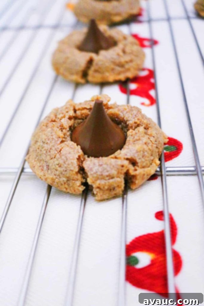 Almond Butter Blossom Cookies on a white tablecloth