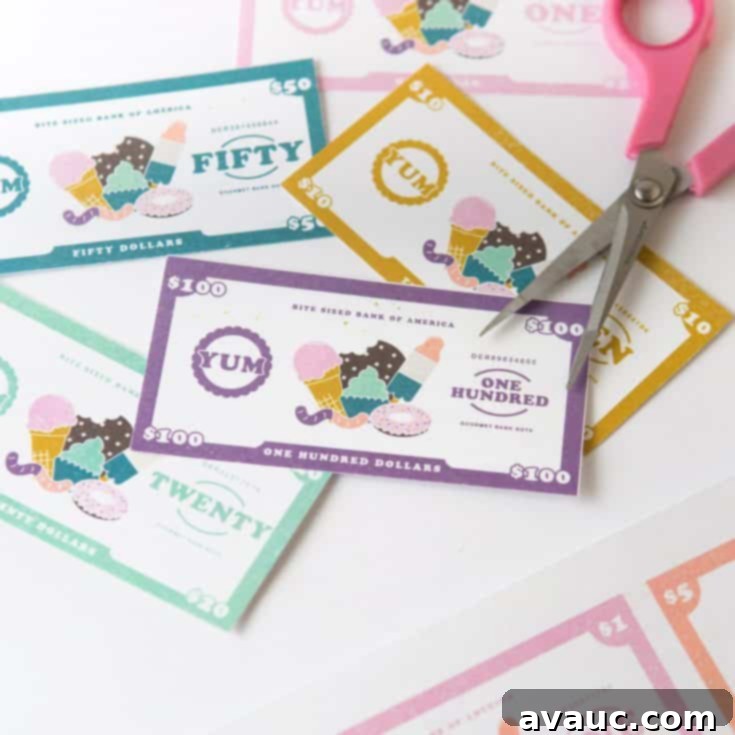 Printable Play Money: Free Fun for Kids 12 Free Printable Play Money for Kids