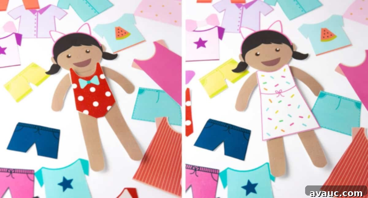 Kids playing with printable paper dolls on a magnetic surface