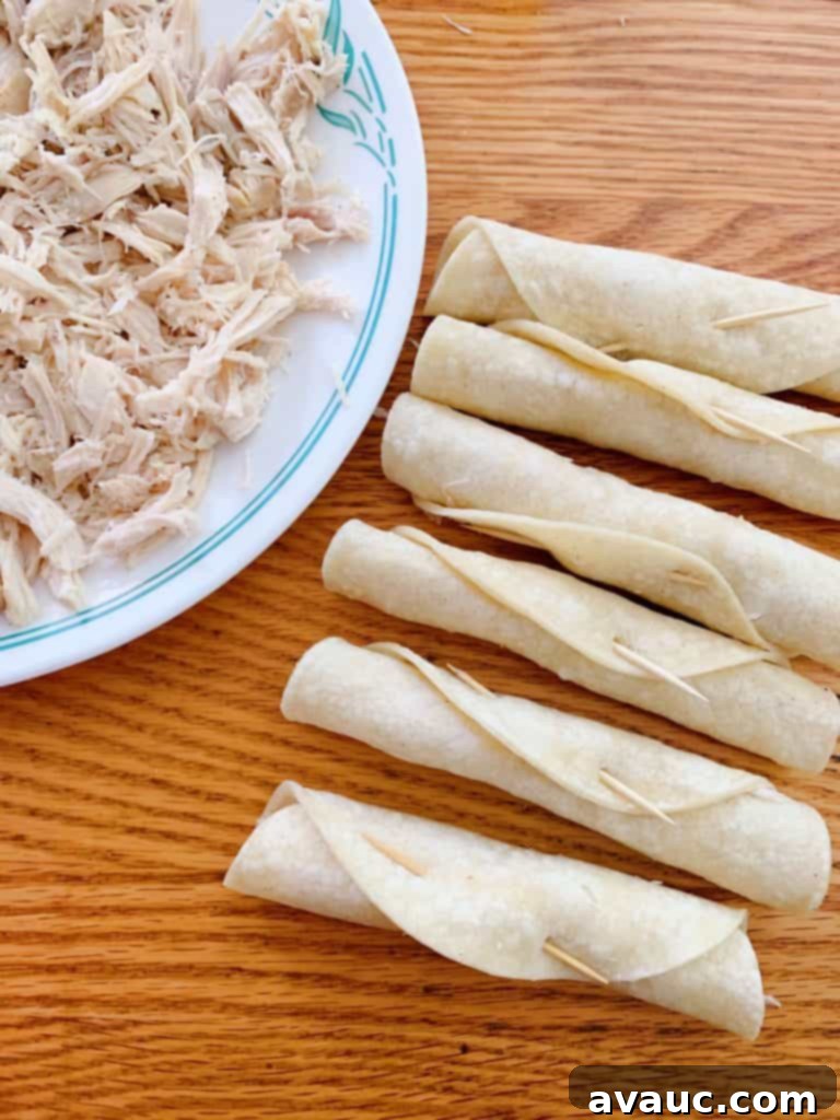 Flautas for enchiladas Suizas #greenenchiladas #chickenenchiladas