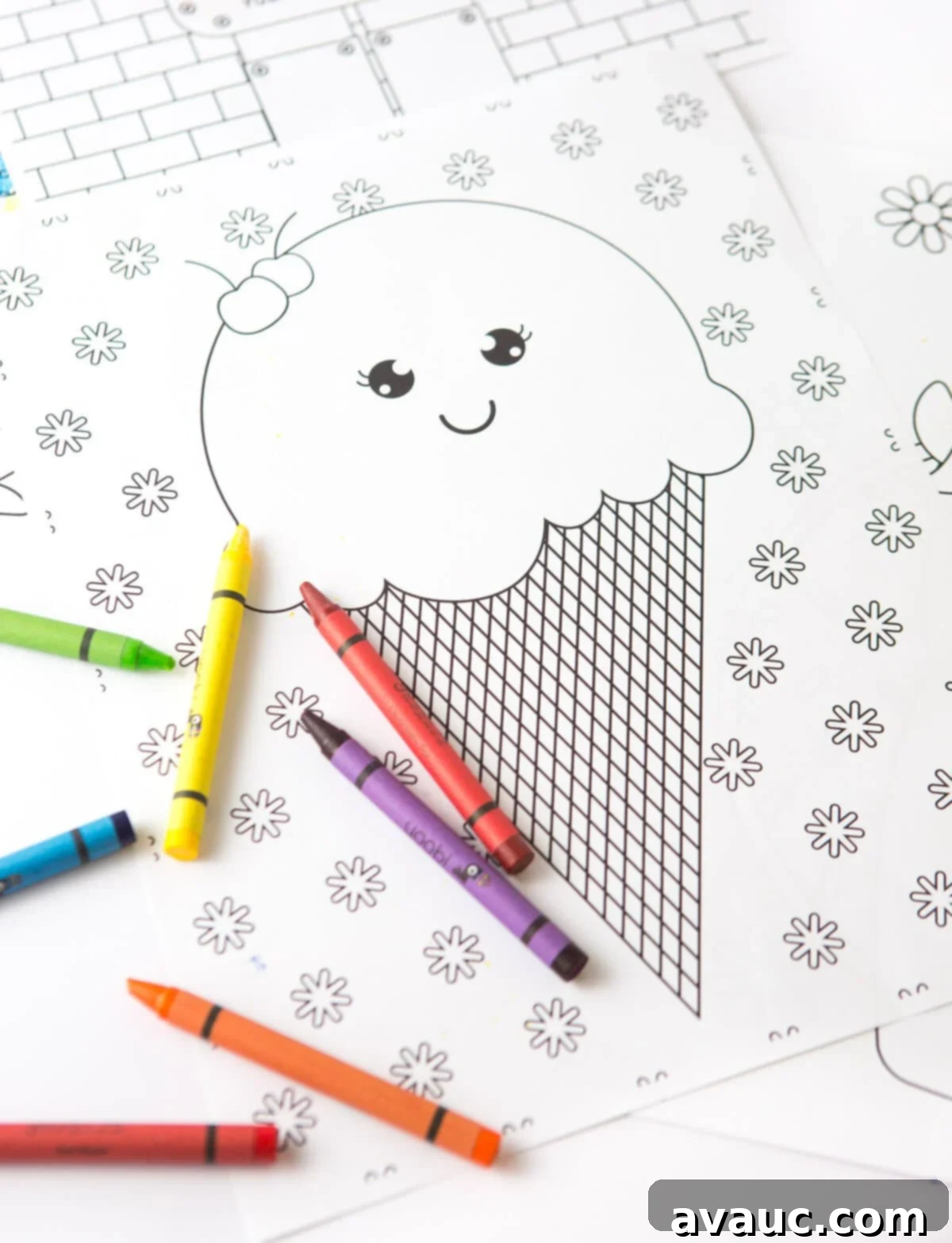 Ice Cream Coloring Pages