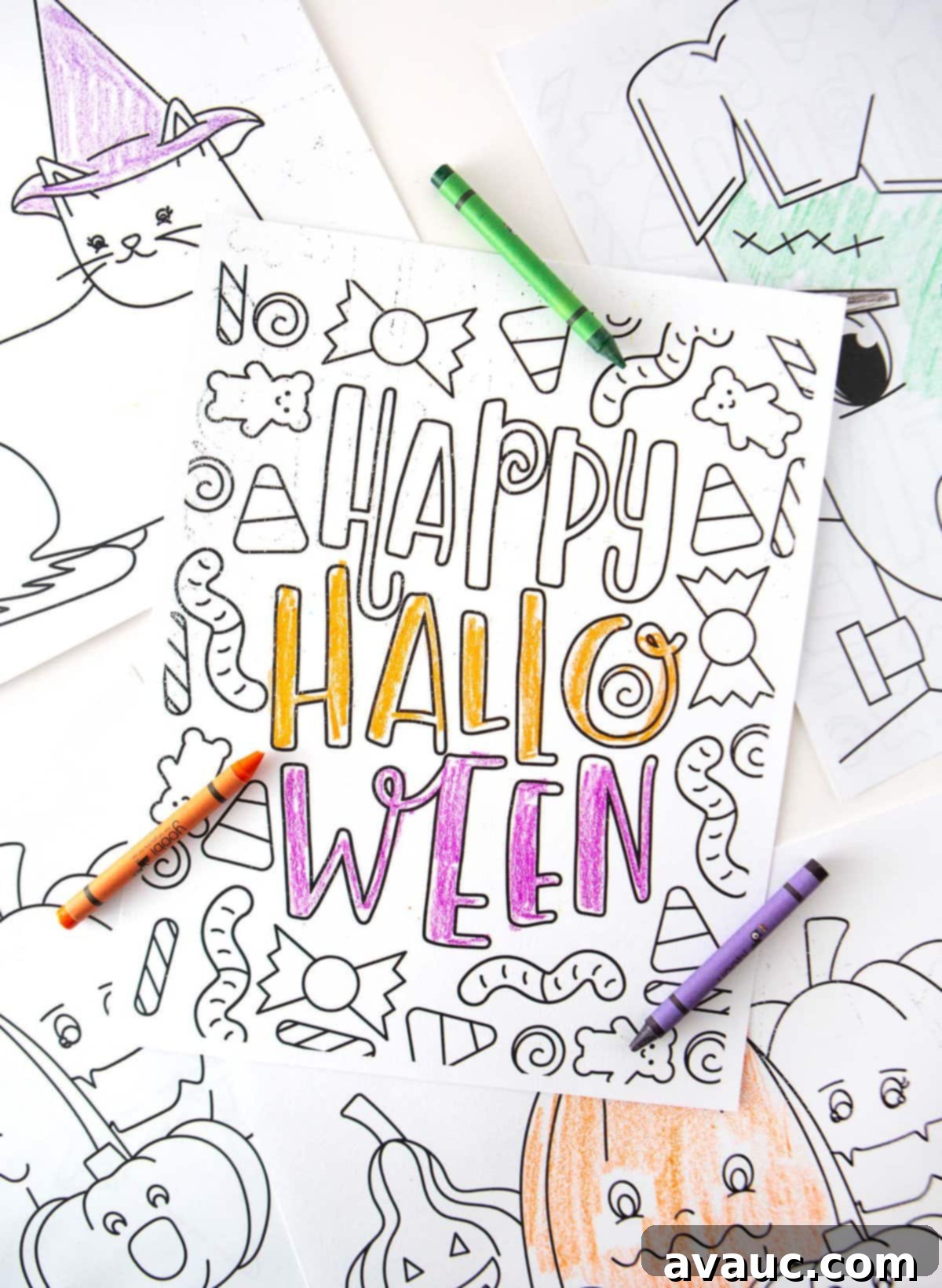 Free Spooktacular Halloween Coloring Pages 2 Happy Halloween FREE Halloween Coloring Pages