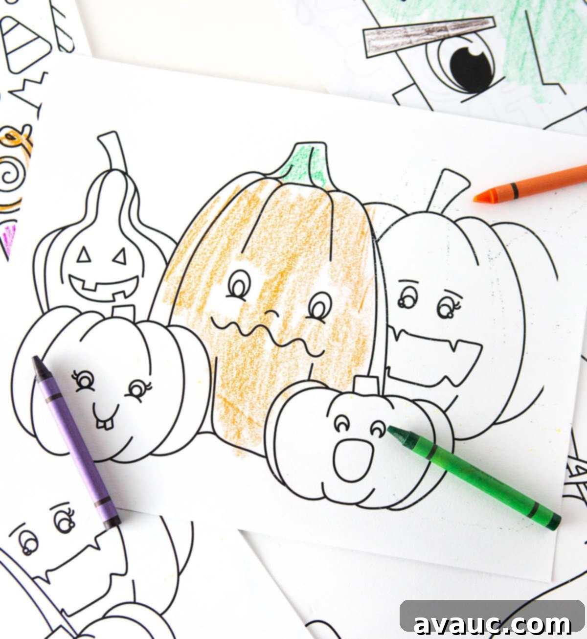 Free Spooktacular Halloween Coloring Pages 4 Cute Pumpkins FREE Halloween Coloring Pages
