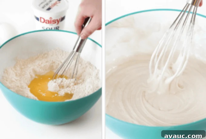 Perfect White Sheet Cake Box Mix Upgrade 7 Mixing white cake mix with whisk until smooth