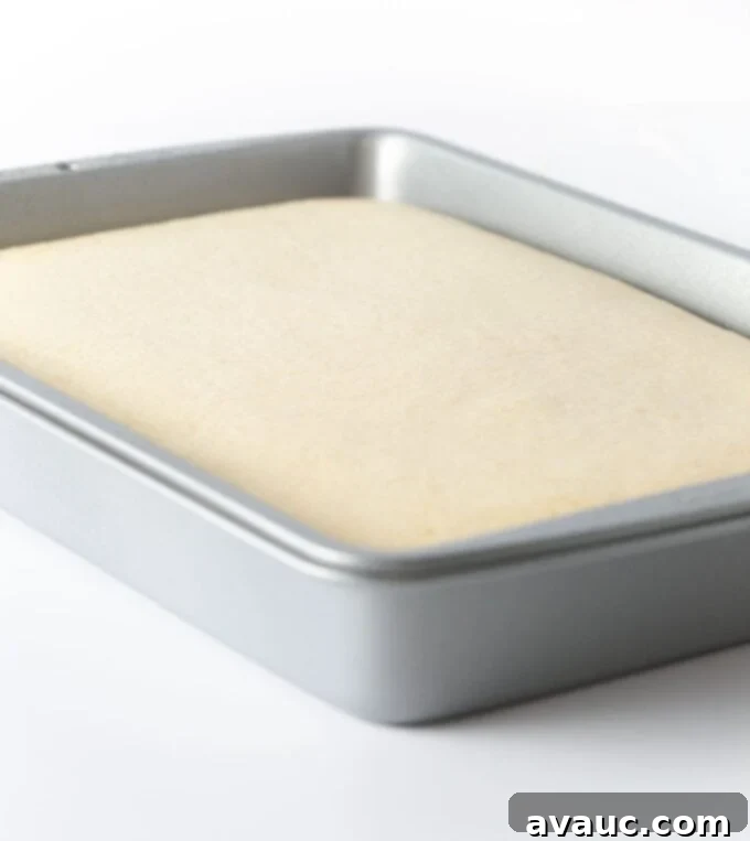 Perfect White Sheet Cake Box Mix Upgrade 8 9x13 metal pan of baked white cake