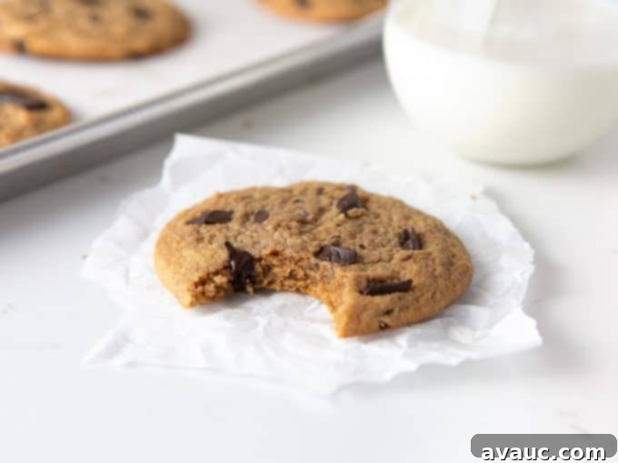 Peanut Butter Chocolate Chip Dream 3 peanut butter chocolate chip cookie with bite