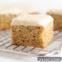 The BEST Frosted Banana Bars