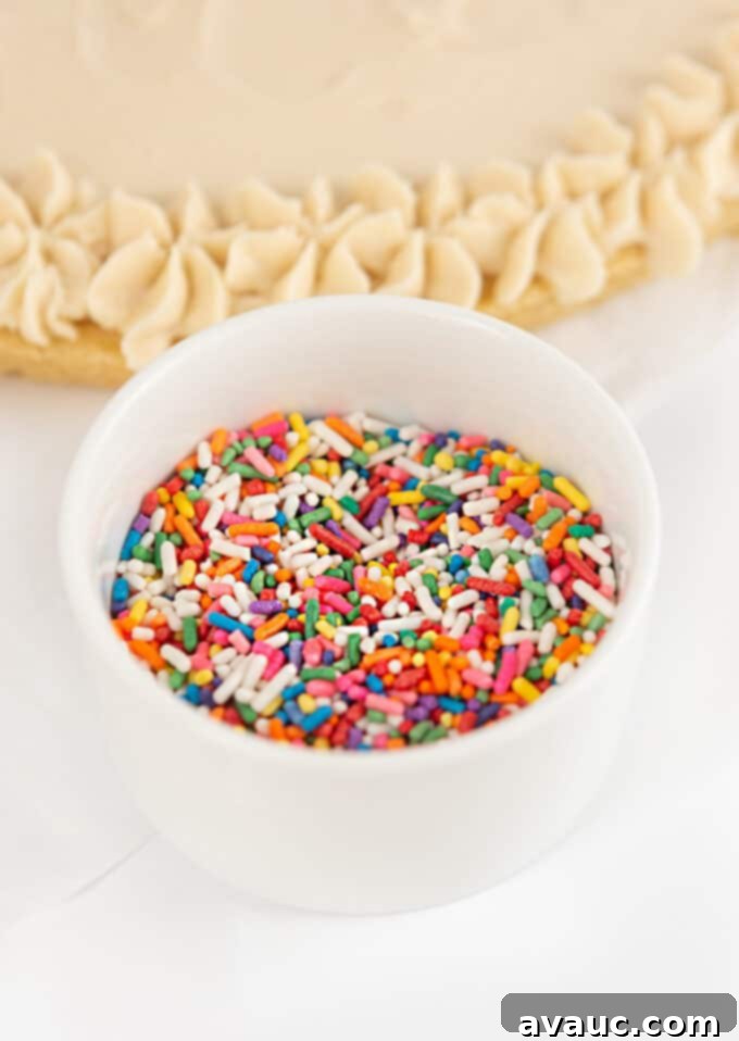bowl of rainbow sprinkles
