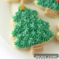 Christmas cookie frosting in a white bowl