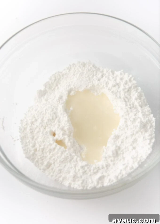 Quick and Easy Sugar Cookie Glaze 4 bowl of powdered sugar and water
