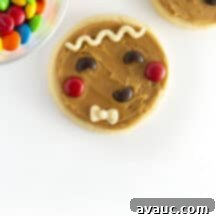 Round Gingerbread Man Sugar Cookies 8 Adorable gingerbread man sugar cookie made from a circle.