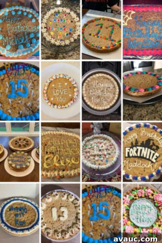 The Grand Birthday Cookie Cake 12 collage of reader cookie cakes