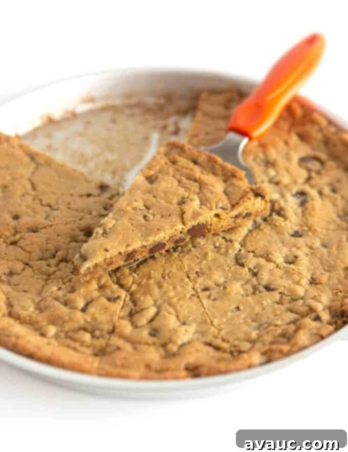 Unbelievably Chewy Gluten-Free Cookie Cake 4 slice of chewy gluten free cookie cake