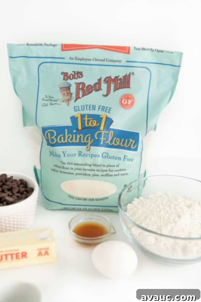 Unbelievably Chewy Gluten-Free Cookie Cake 5 bag of bob's red mill 1 to 1 baking flour