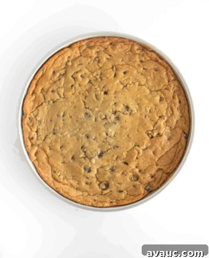 Unbelievably Chewy Gluten-Free Cookie Cake 10 baked chewy gluten free cookie cake