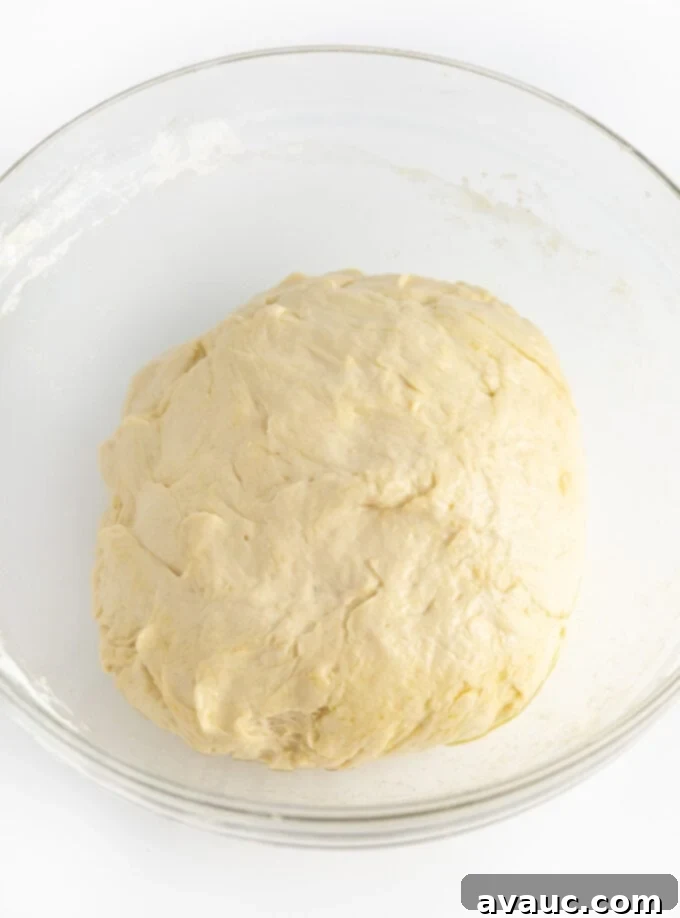 Pillowy One-Pan Pizza 7 ball of sheet pan pizza dough