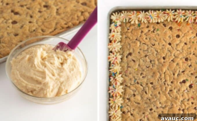 Giant Cookie Bar 9 decorating sheet pan cookie cake