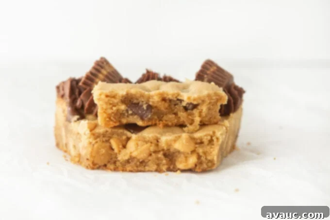 Decadent Peanut Butter Cookie Cake 3 Close-up of the chewy texture of the peanut butter cookie cake
