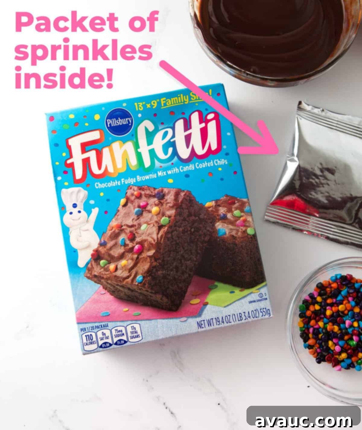 pillsbury funfetti brownie mix