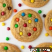 Mini M&M Chewy Bites 8 Perfectly baked mini M&M cookies, soft and chewy with colorful M&Ms.