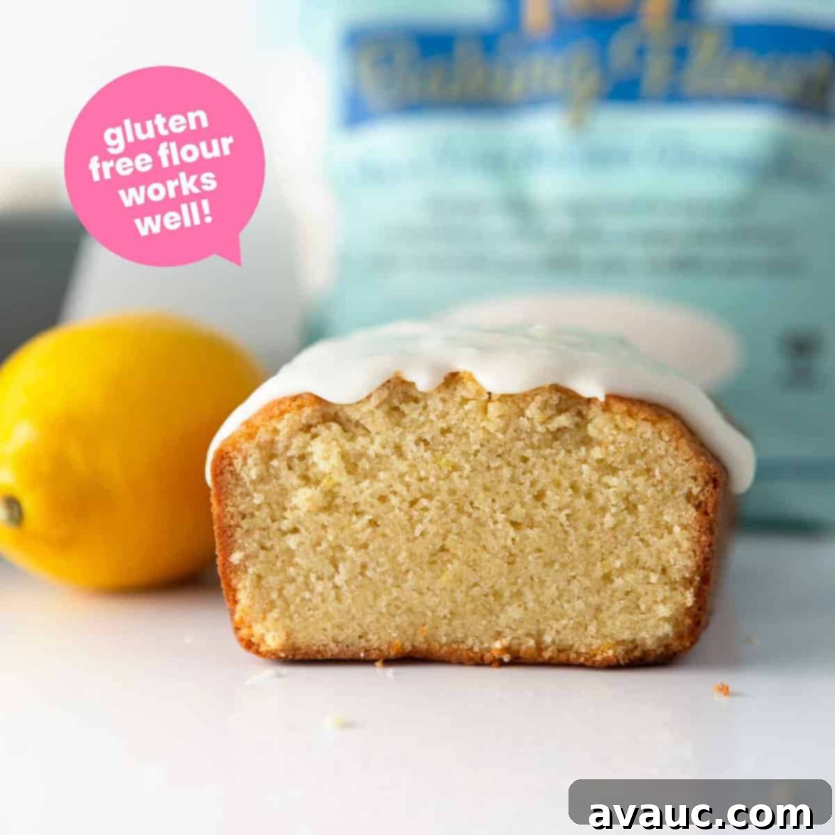Starbucks-Inspired Lemon Loaf 12 A gluten-free version of the copycat Starbucks lemon loaf, showing its delicious texture and glaze, proving it works for dietary needs.