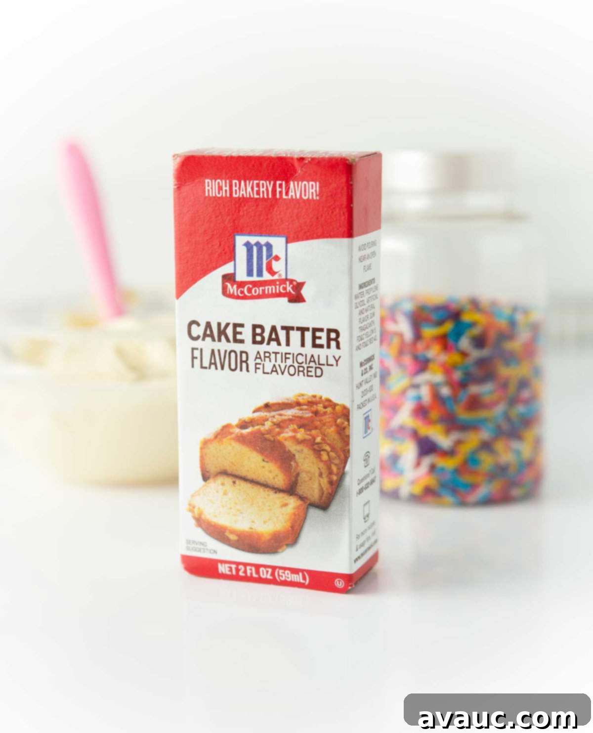 Frosted Funfetti Cookies 4 box of mccormick cake batter flavoring