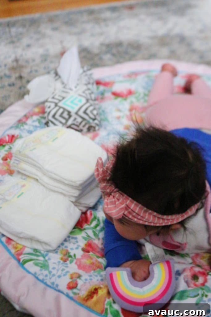 A baby's bottom being treated for diaper rash with a natural remedy