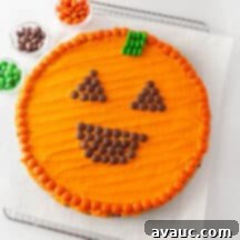 Spooktacular Easy Pumpkin Cookie Cake 11 Halloween Pumpkin Cookie Cake with M&Ms