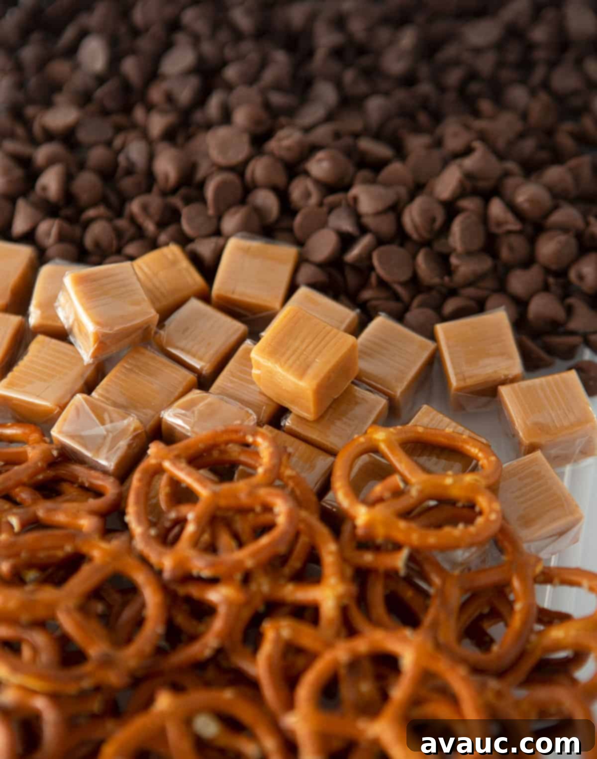 Festive Cookie Squares 12 Kraft caramel squares, ideal for chopping and adding to Christmas cookie bars.