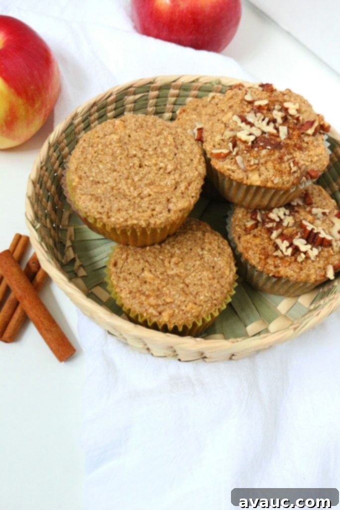 Gluten Free Apple Oat Muffins #glutenfreeapplemuffins #appleoatmuffins