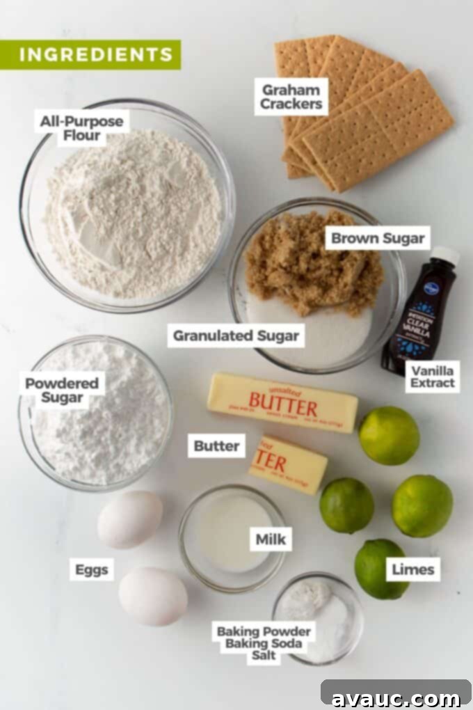 chewy key lime cookie ingredients