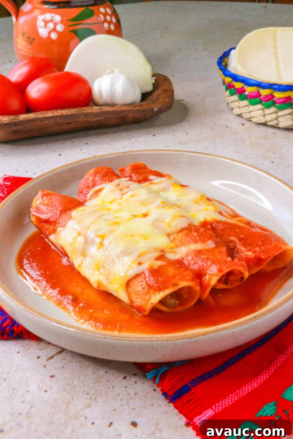 Entomatadas de Carne Molida on a plate