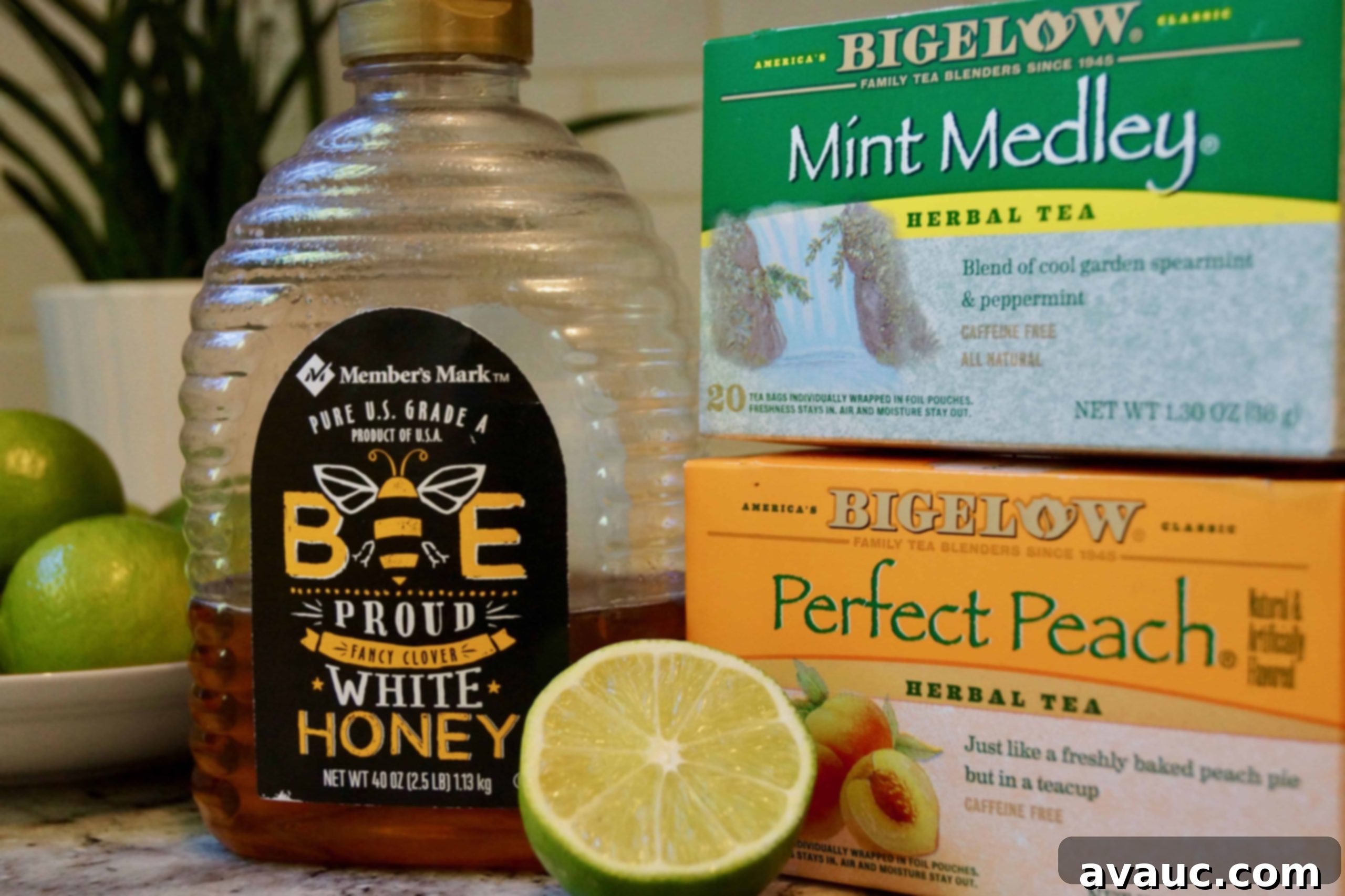Ingredients for homemade medicine ball tea #medicineballtea #herbalteaforcolds