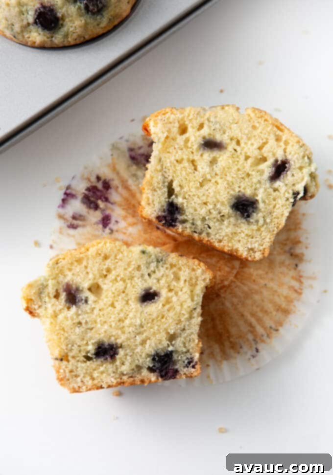 sour cream blueberry muffins