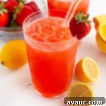 Easy Strawberry Lemonade 10 glass of strawberry lemonade