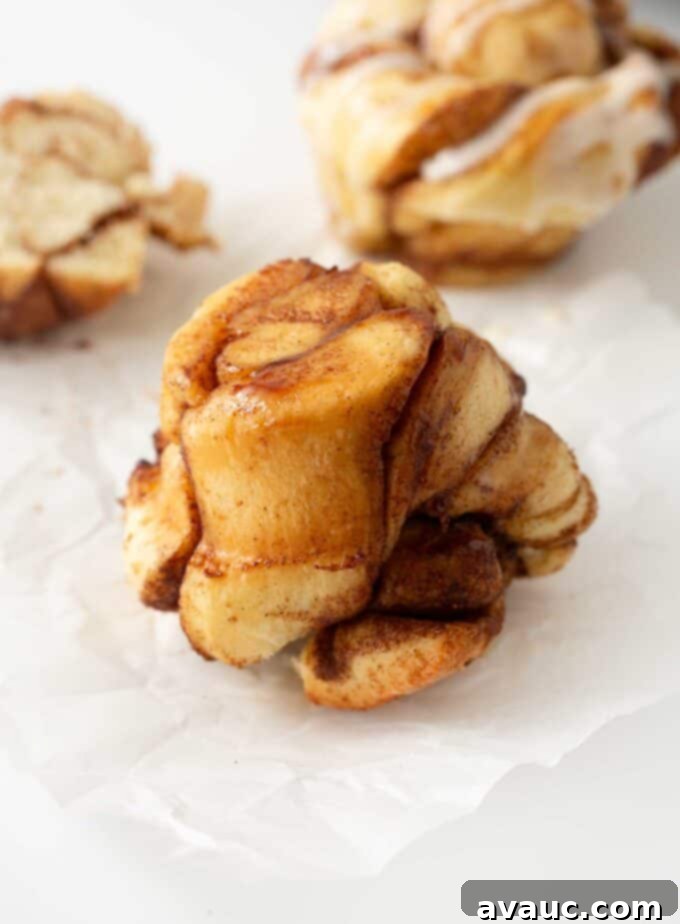 Effortless Cinnamon Swirl Knots 22 swirled cinnamon roll muffin