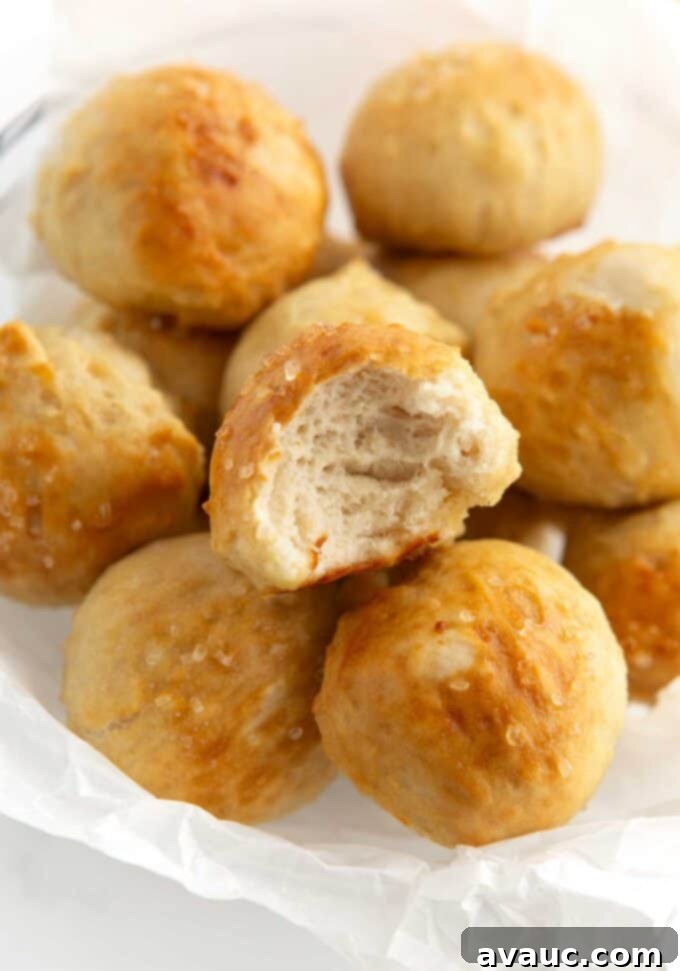 Effortless Soft Pretzel Bites 13 pretzel bite with bite out of it