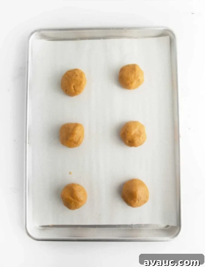 tray of 6 ball of fluffernutter peanut butter cookie dough balls