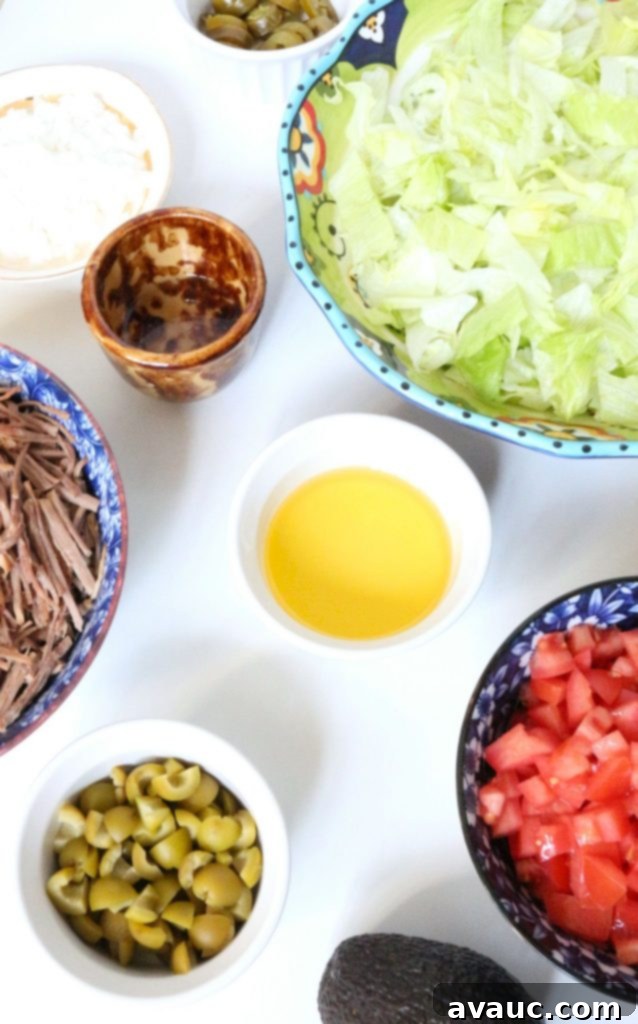 Salpicon (Mexican Shredded Beef Salad) Ingredients #salpiconingredients #mexicanshreddedbeefsalad 