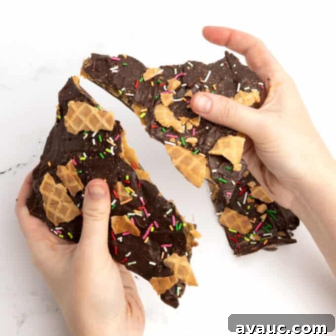 Little Debbie Festive Treats Collection 8 Nutty Buddy bark, a crunchy, sweet, and salty peanut butter chocolate treat inspired by Little Debbie.