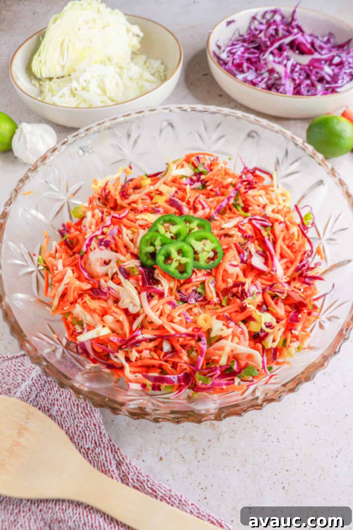 Vibrant Lime Slaw: A Mayo-Free Delight 9 Fresh lime vinaigrette coleslaw