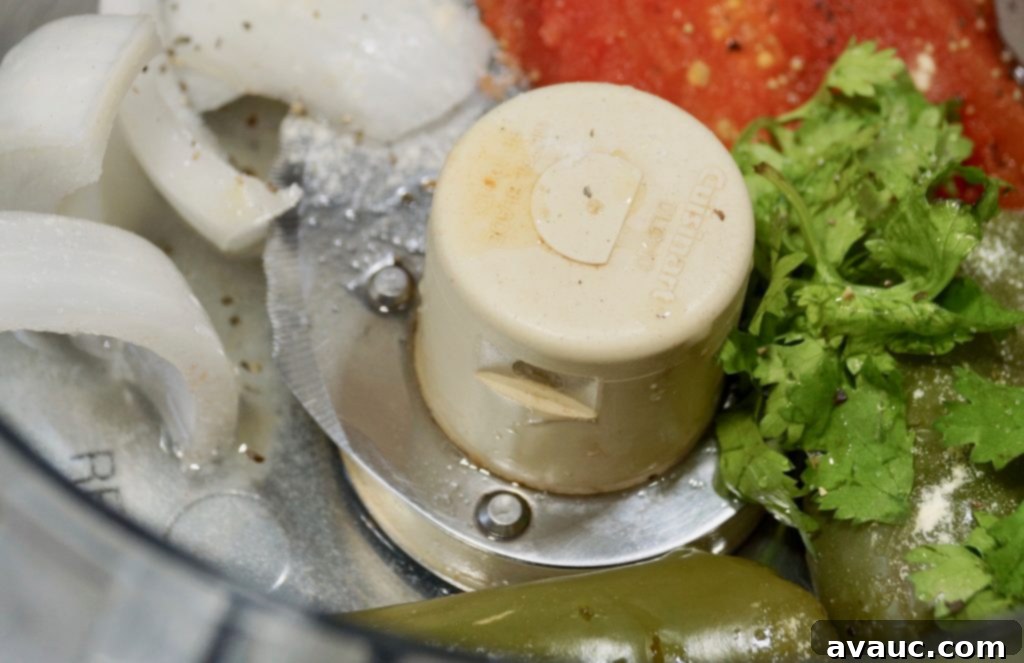 Ingredients for jalapeño salsa ready for blending. #easysalsa #mexicansalsa #jalapenosalsa