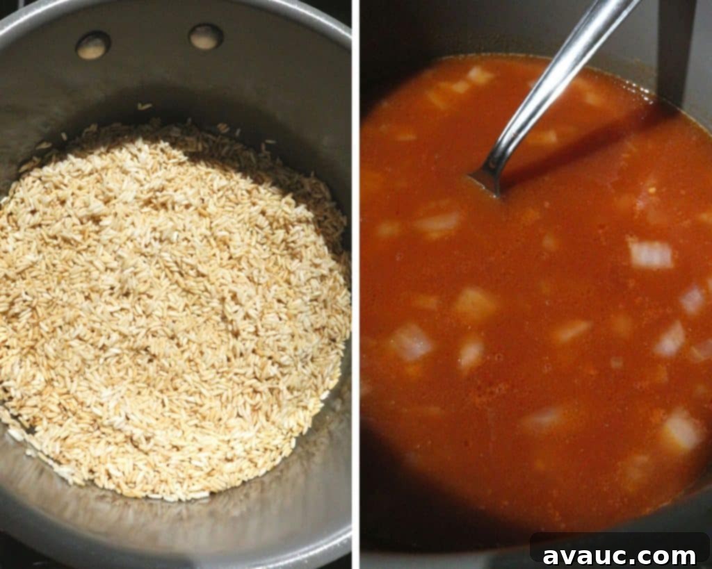 Cooking rice #mexicanrice #arrozrojo #arrozmexicano