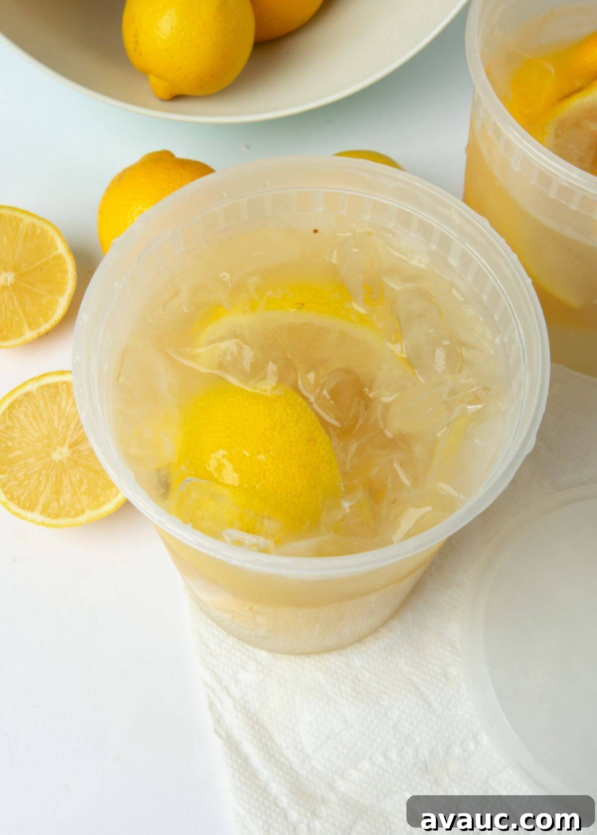 Summer Fair Squeeze 3 state fair lemonade in plastic container